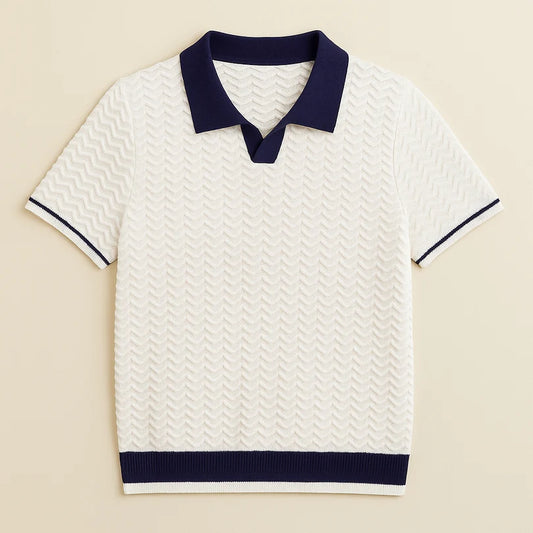 POLO SHIRT EN TISSU RICCIO DE