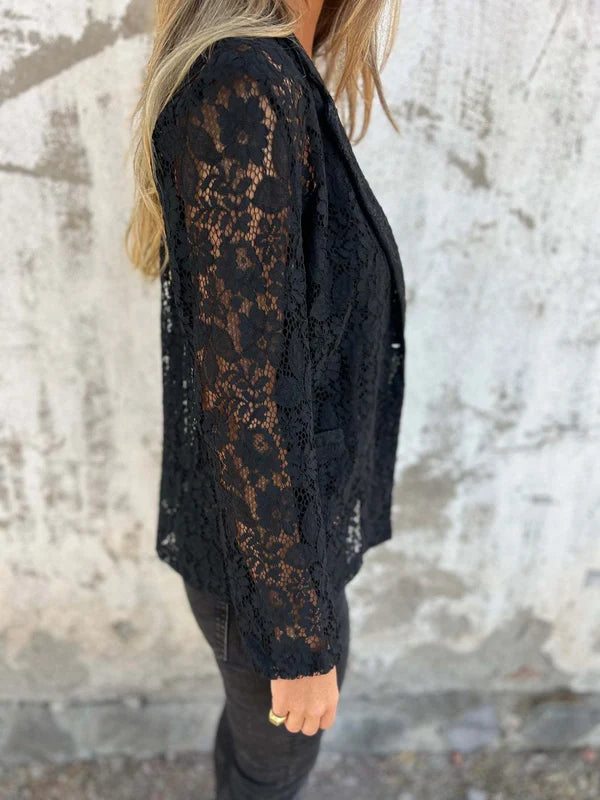 Blazer en dentelle transparente